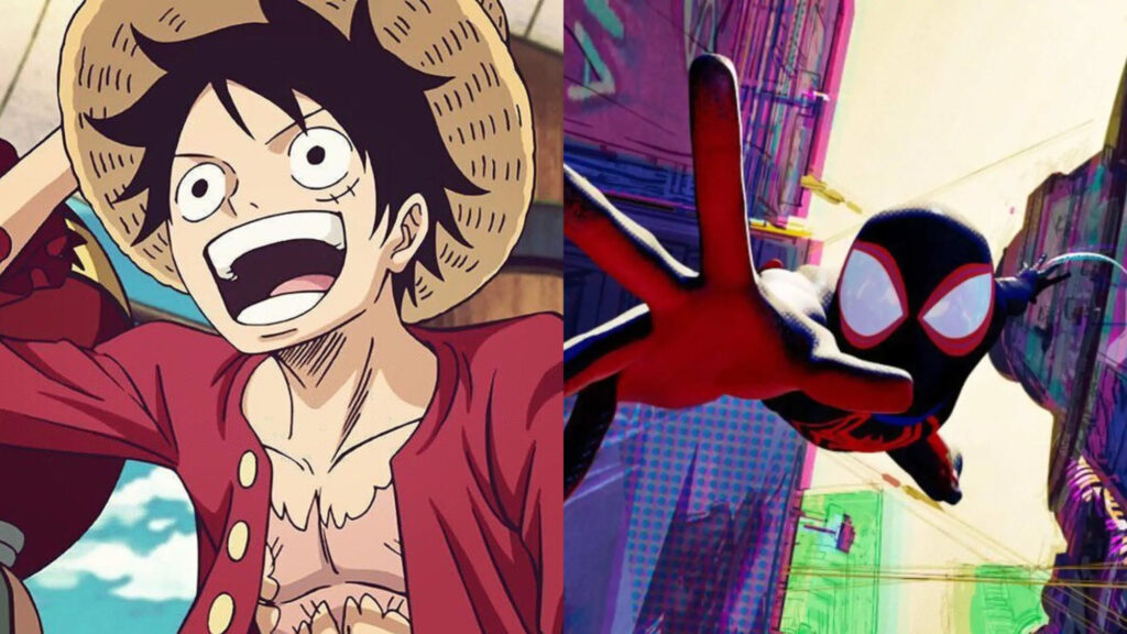 Luffy di One Piece e Miles Morale di Spider-Verse