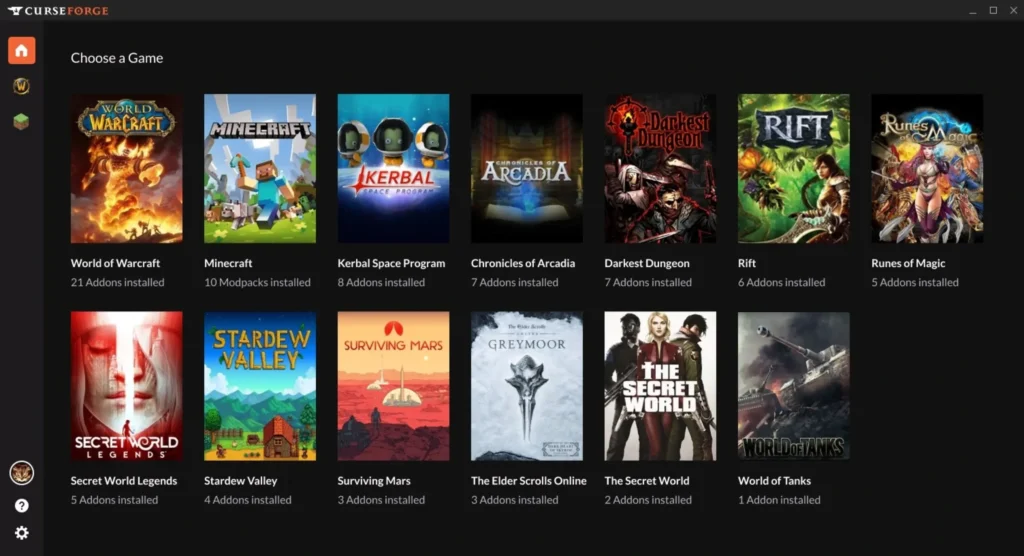 CurseForge è uno dei siti di mod più famosoial mondo