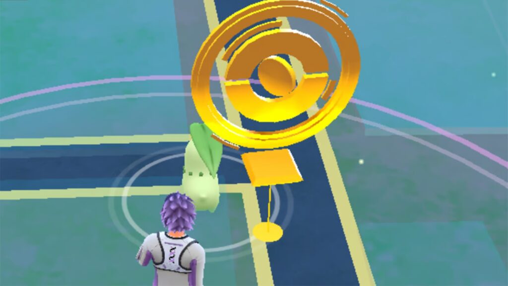 Screenshot di un PokeStop Oro in Pokemon Go