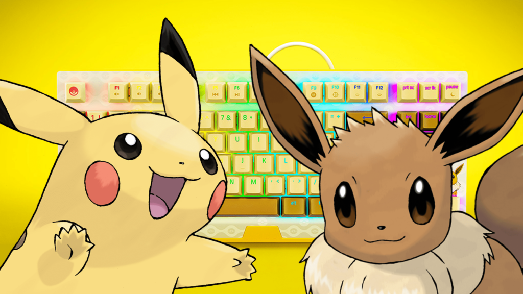 Razer Pokemon tastiera pikachu eevee min