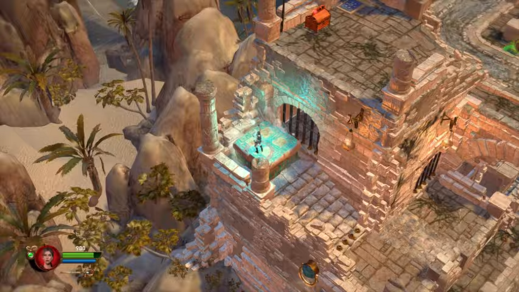 una scena di gameplay tratta dal trailer della The Lara Croft Collection