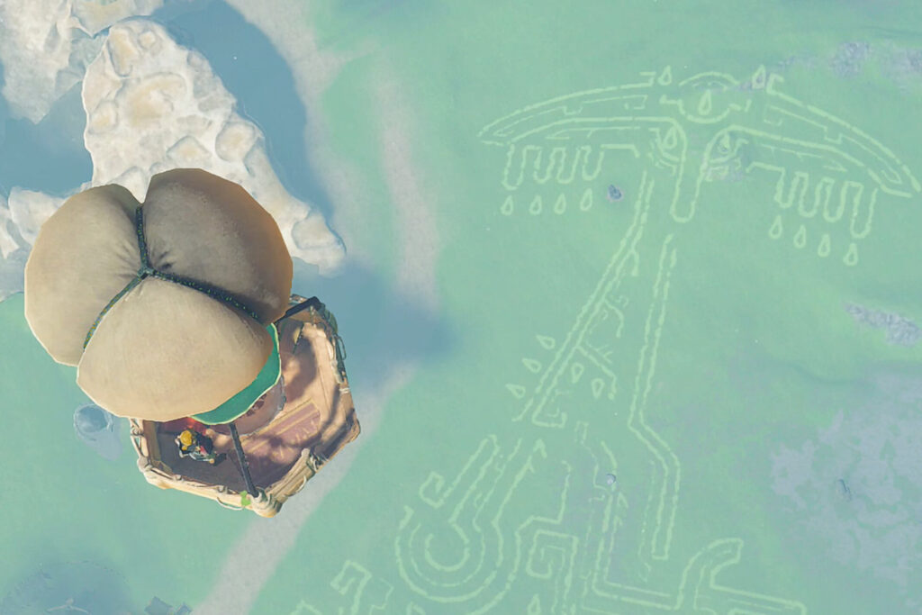 il primo dei geoglifi da sbloccare in Zelda: Tears of the Kingdom
