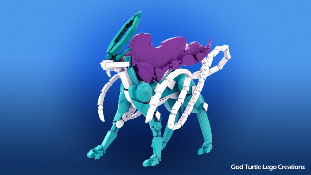 Statuetta fatta di Lego del Pokemon Suicon