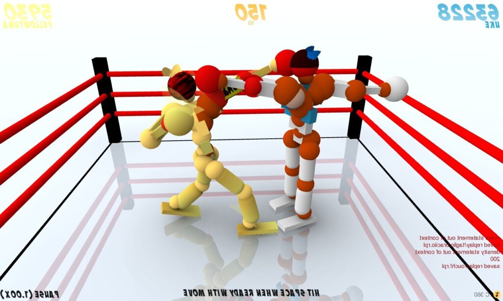 Toribash boxe due pugili si scambiano colpi come nel film di Rocky