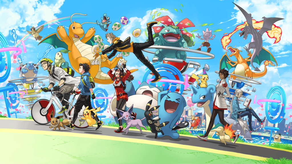 Pokemon GO artwork anniversario wallpaper