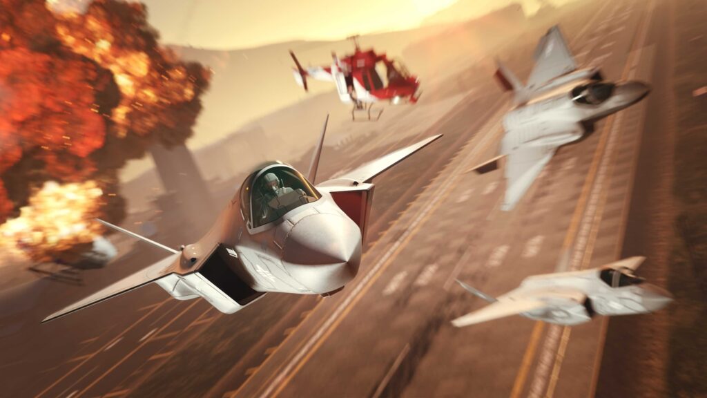 GTA Online Combattimento tra Jet
