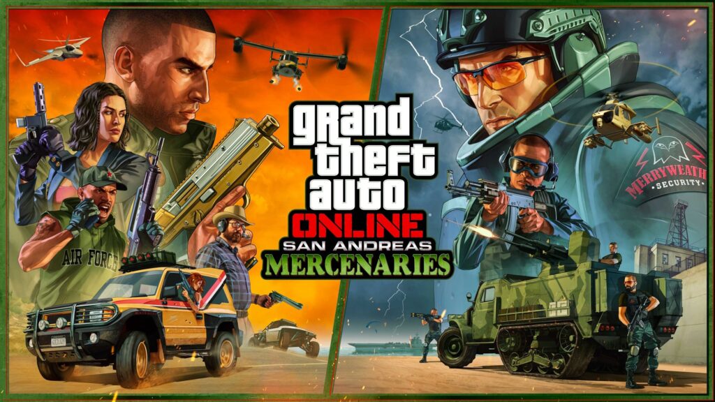 GTA Online San Andreas Mercenaries copertina aggiornamento