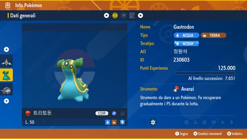 Pokémon Scarlatto e Violetto Gastrodon Competitivo