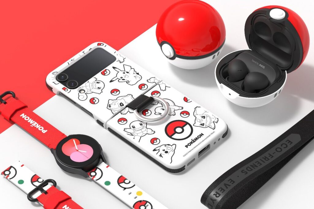 Pokemon accessori Samsung Galaxy a tema PokeBall