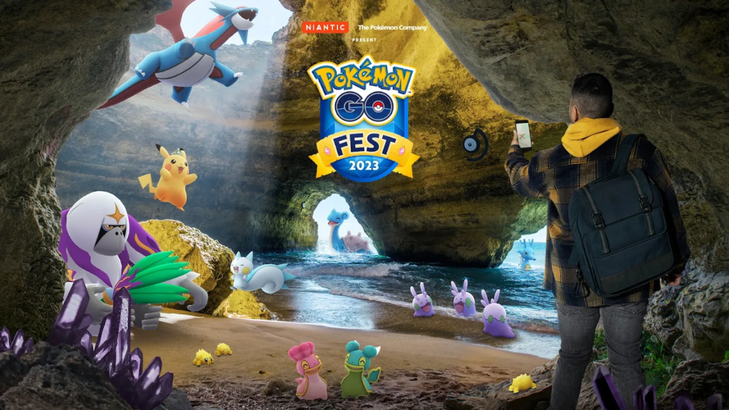 Pokemon GO fest 2023 immagine promozionale grotta