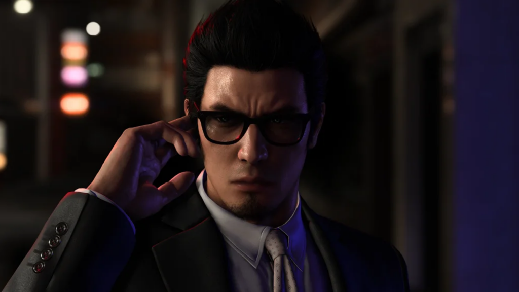 Yakuza Like a Dragon Gaiden Kiryu vestito da Agente segreto