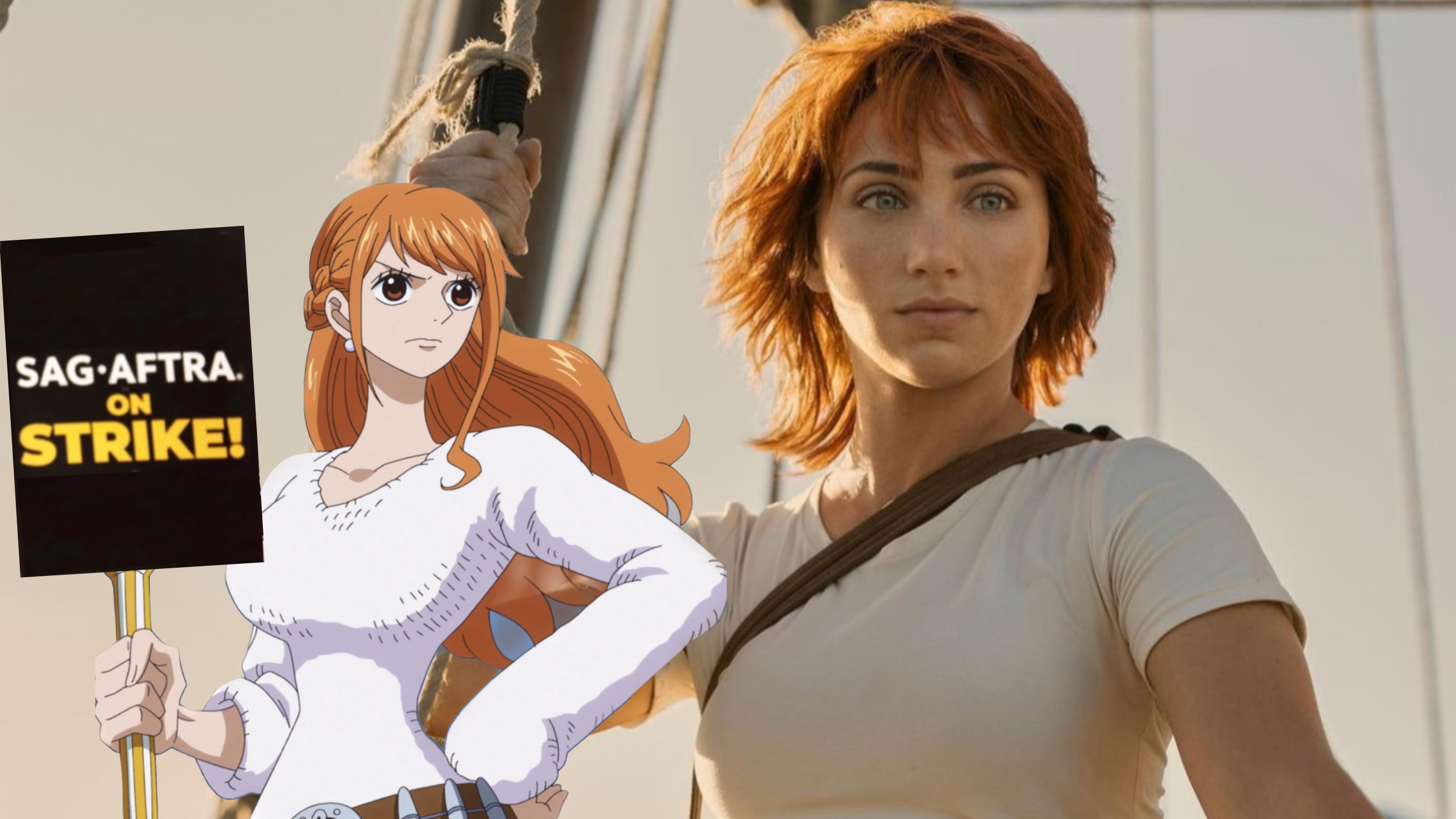 Nami e Emily Rudd nel live-action di One Piece