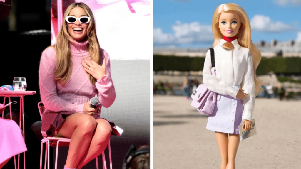 Margot Robbie come preppy Barbie