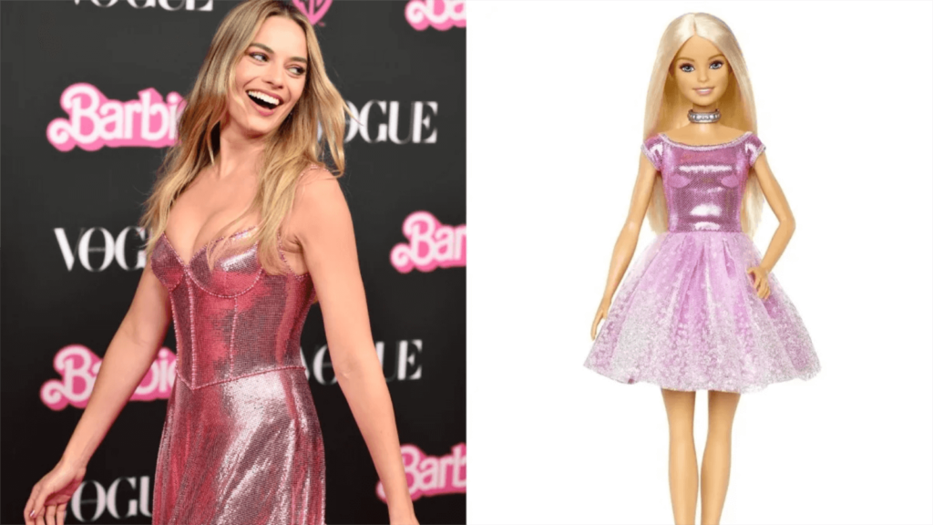 Margot Robbie nei panni di Barbie sparkles