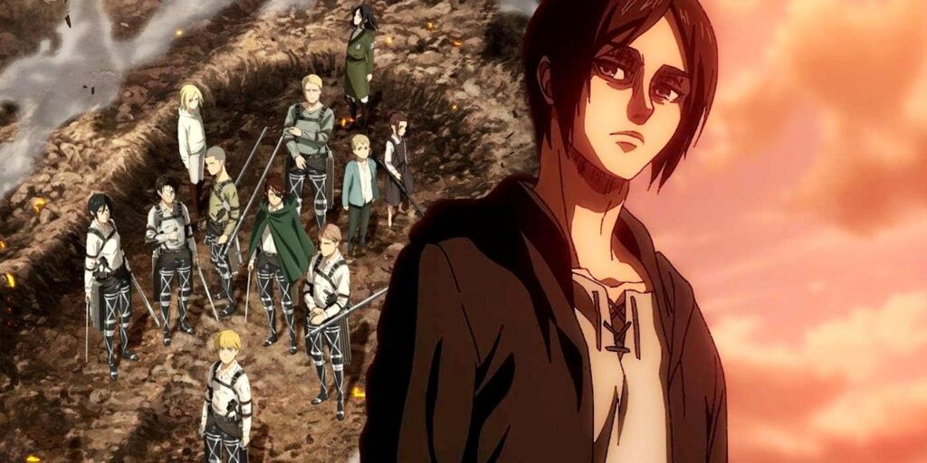 Eren and Survey Corps in Attack