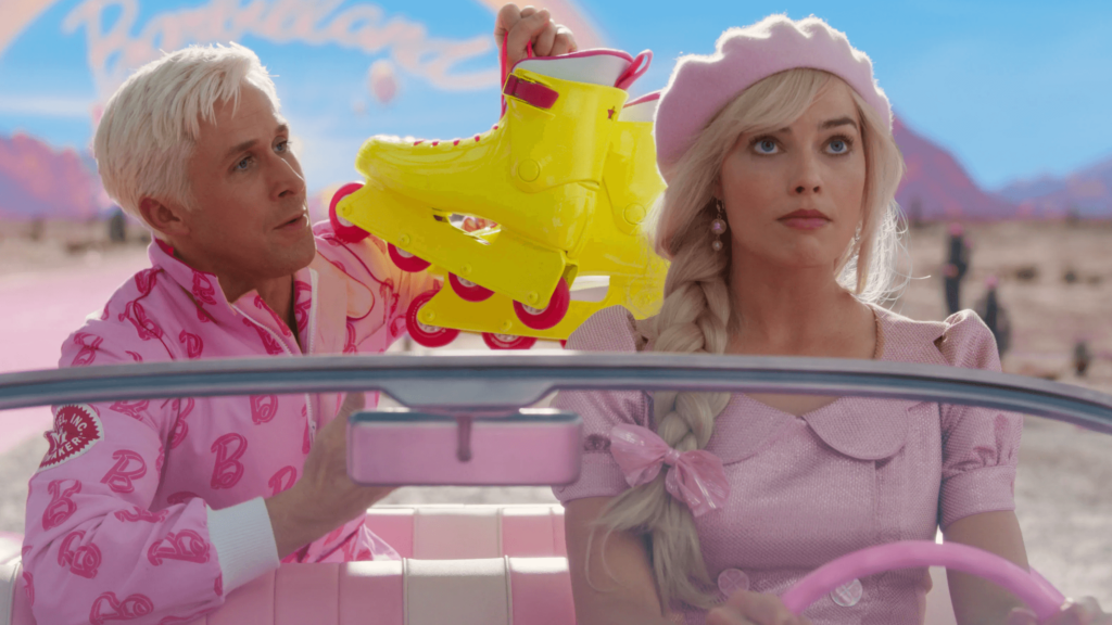 Margot Robbie e Ryan Gosling in Barbie