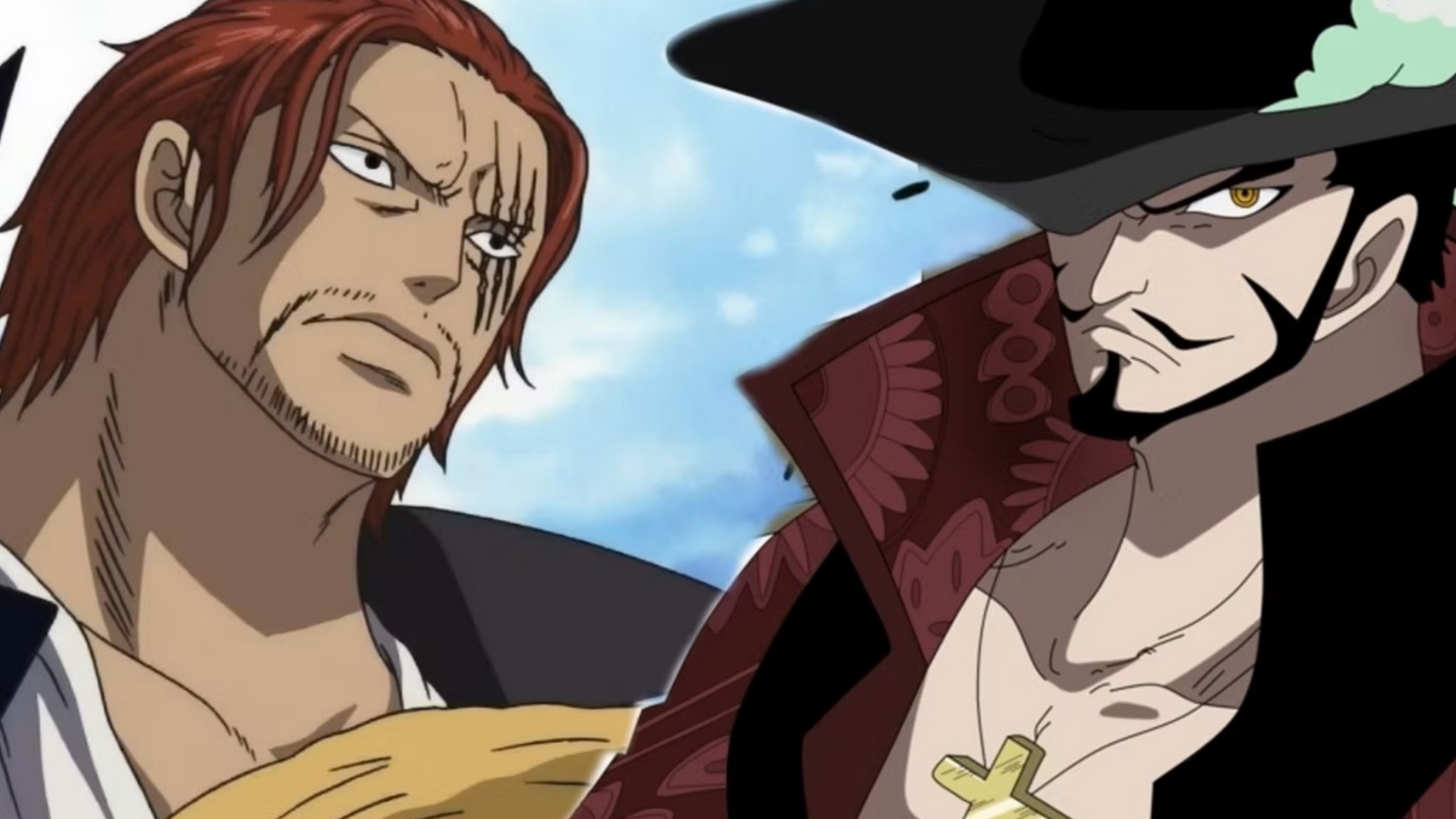 Shanks e Mihawk di One Piece