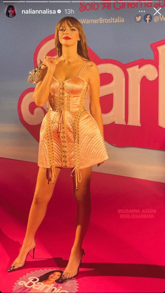 Annalisa alla premiere di Barbie