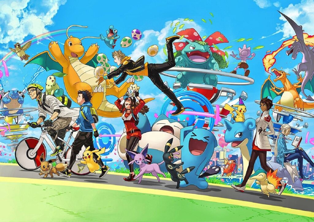 Allenatori e pokémon in Pokémon GO