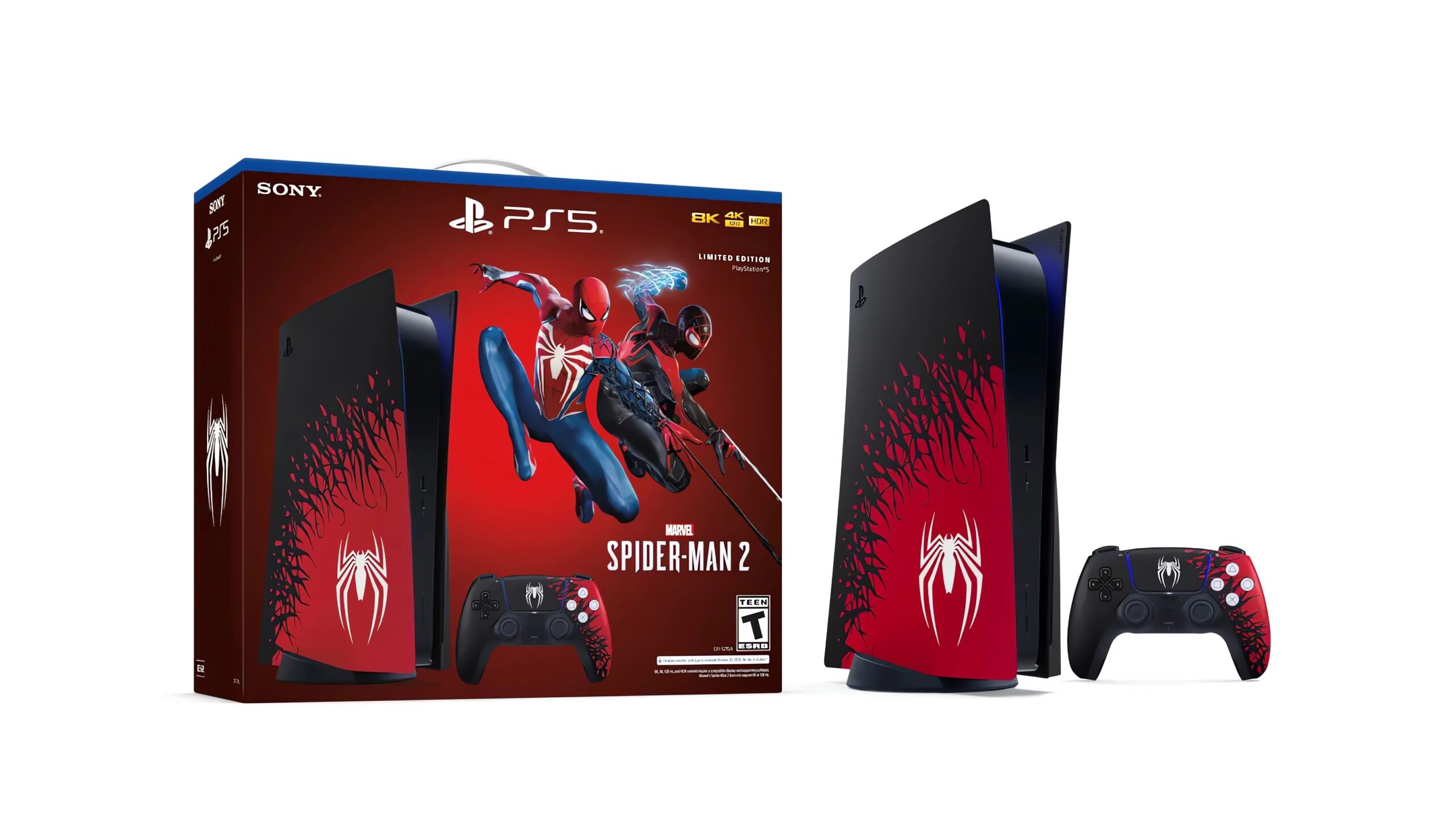 Limited Edition di PlayStation 5 e DualSense dedicata a Marvel's Spider-man 2