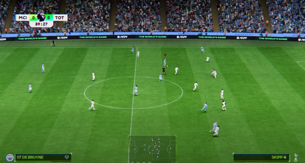 schermata di gioco di EA Sports FC 24