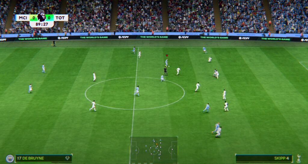 schermata di gioco di EA Sports FC 24
