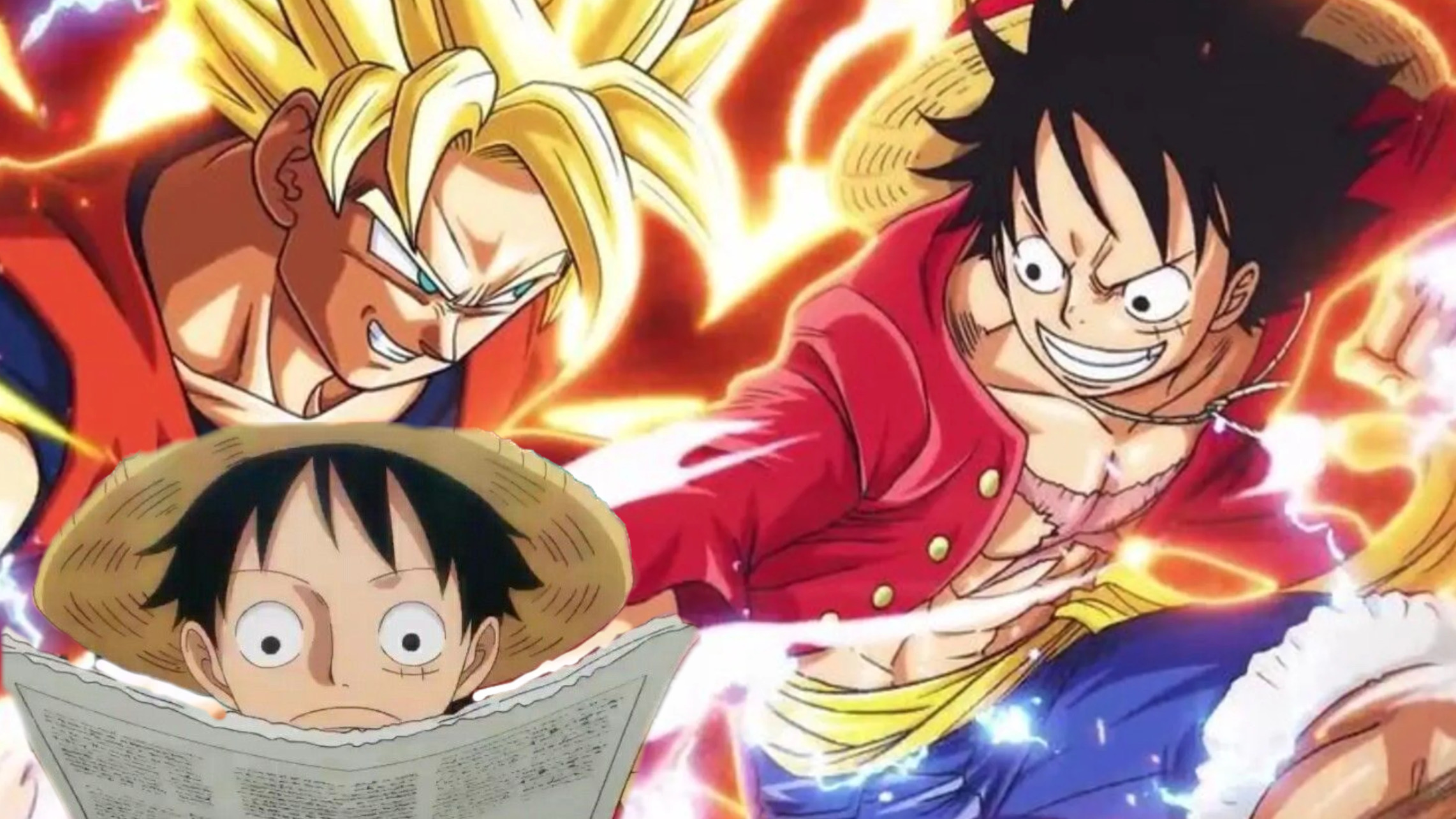 Luffy di One Piece e Goku di Dragon Ball