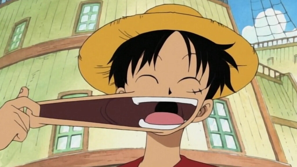 Luffy nell'anime di One Piece