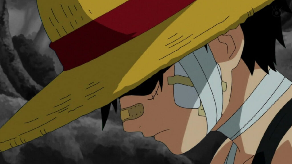 Luffy nell'anime di One Piece