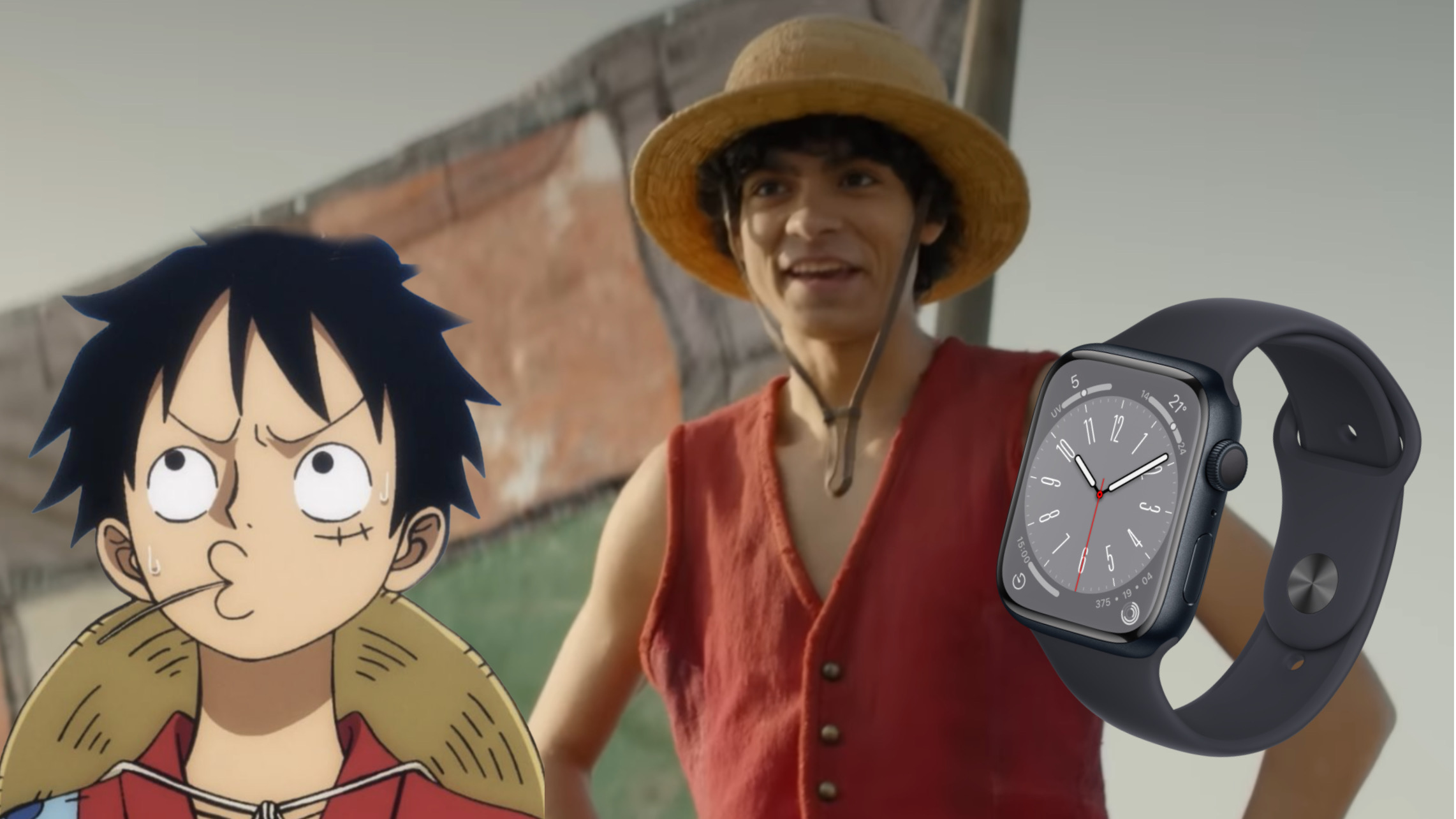 Luffy nel live-action di One Piece e un Apple Watch