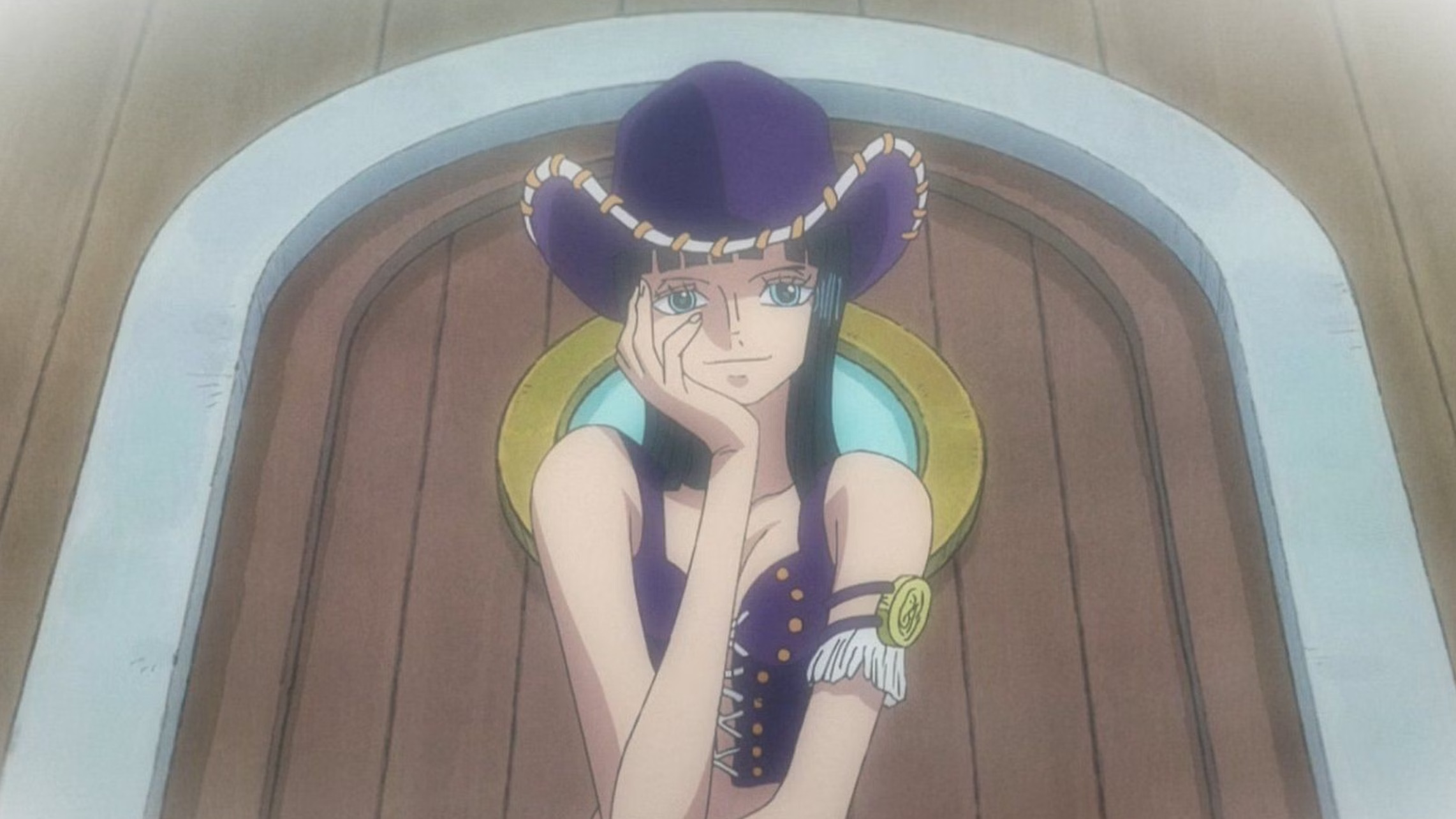 Nico Robin in abiti cowboy
