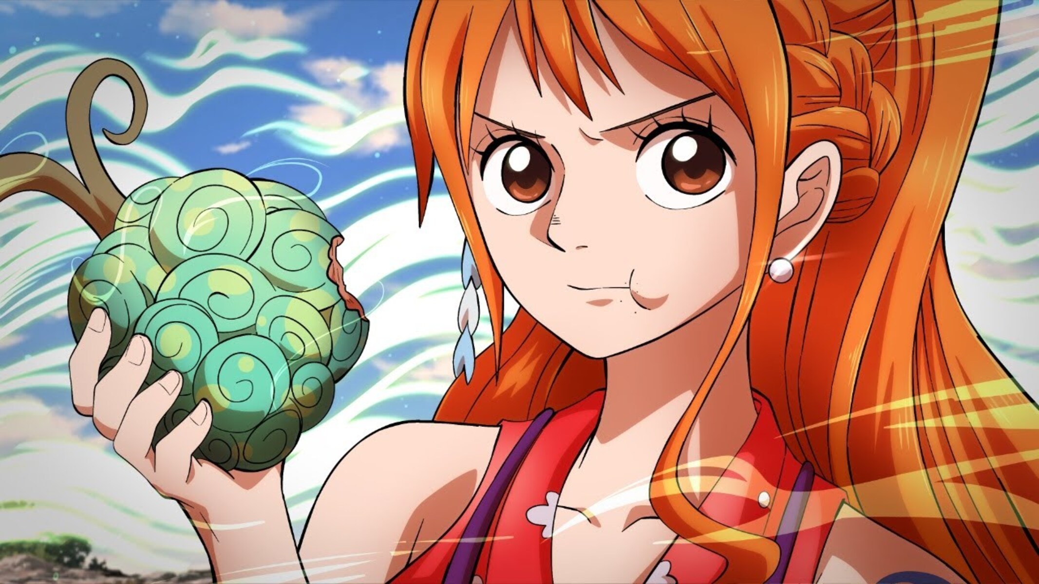 Nami with the Goro Goro no mi! (Enel's Rumble-Rumble fruit ; Based on the  new SBS) : r/OnePiece