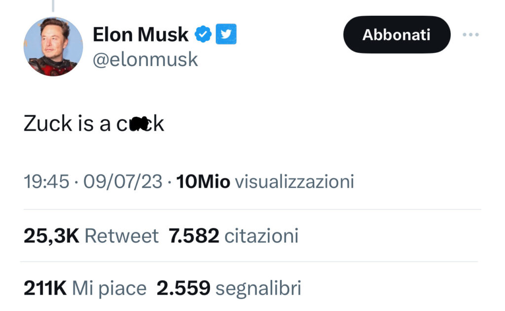Elon Musk tweet