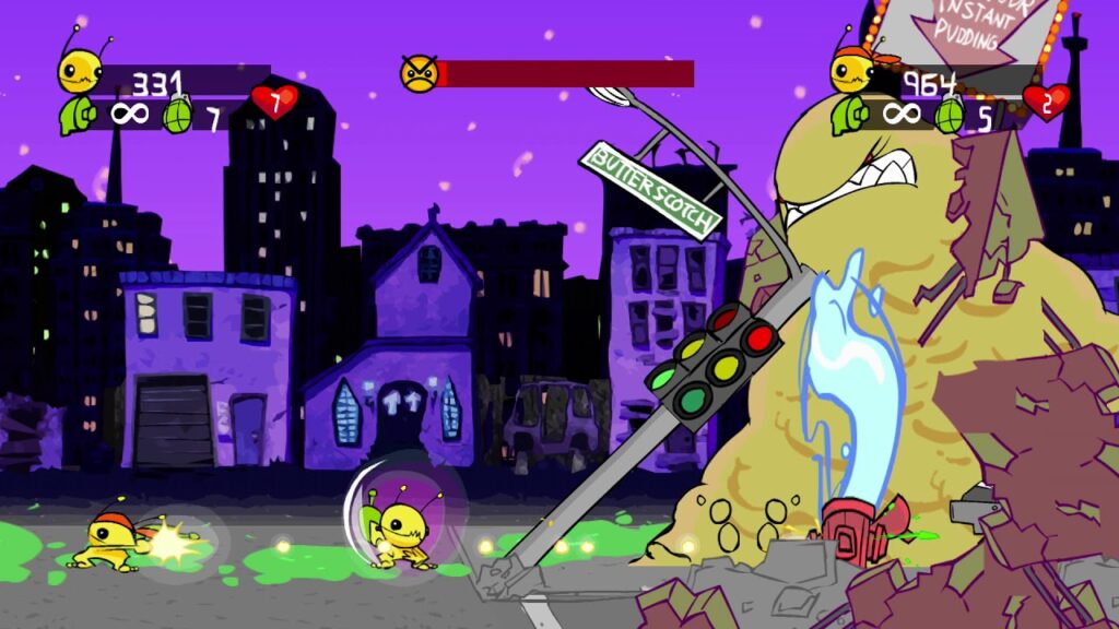 Alien Hominid HD screenshot di gioco