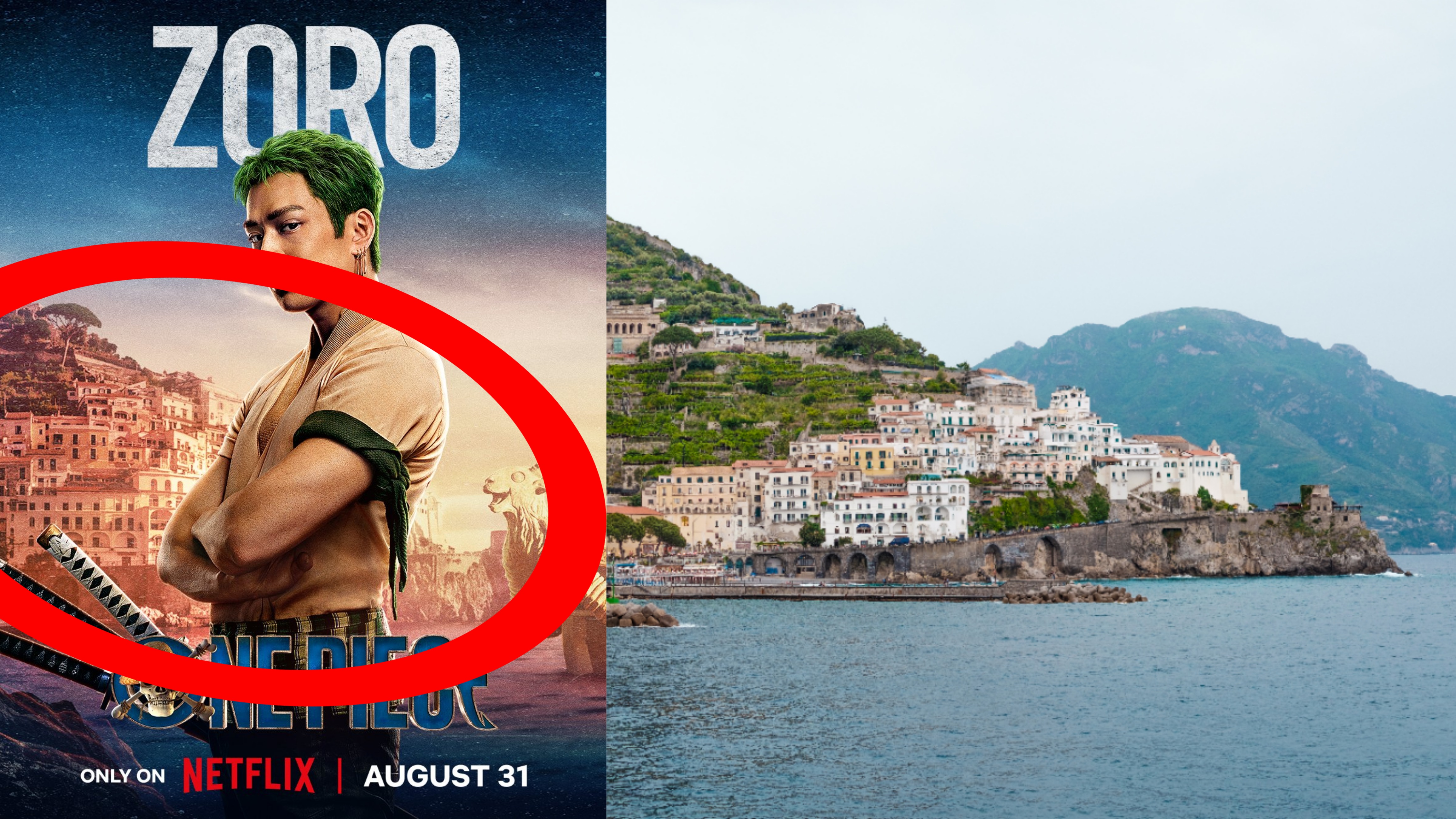 Zoro di One Piece e Amalfi