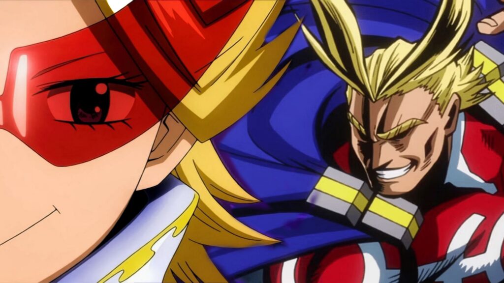 Aoyama e All Might di My Hero Academia