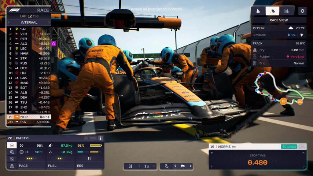 F1 Manager 2023, pit-stop