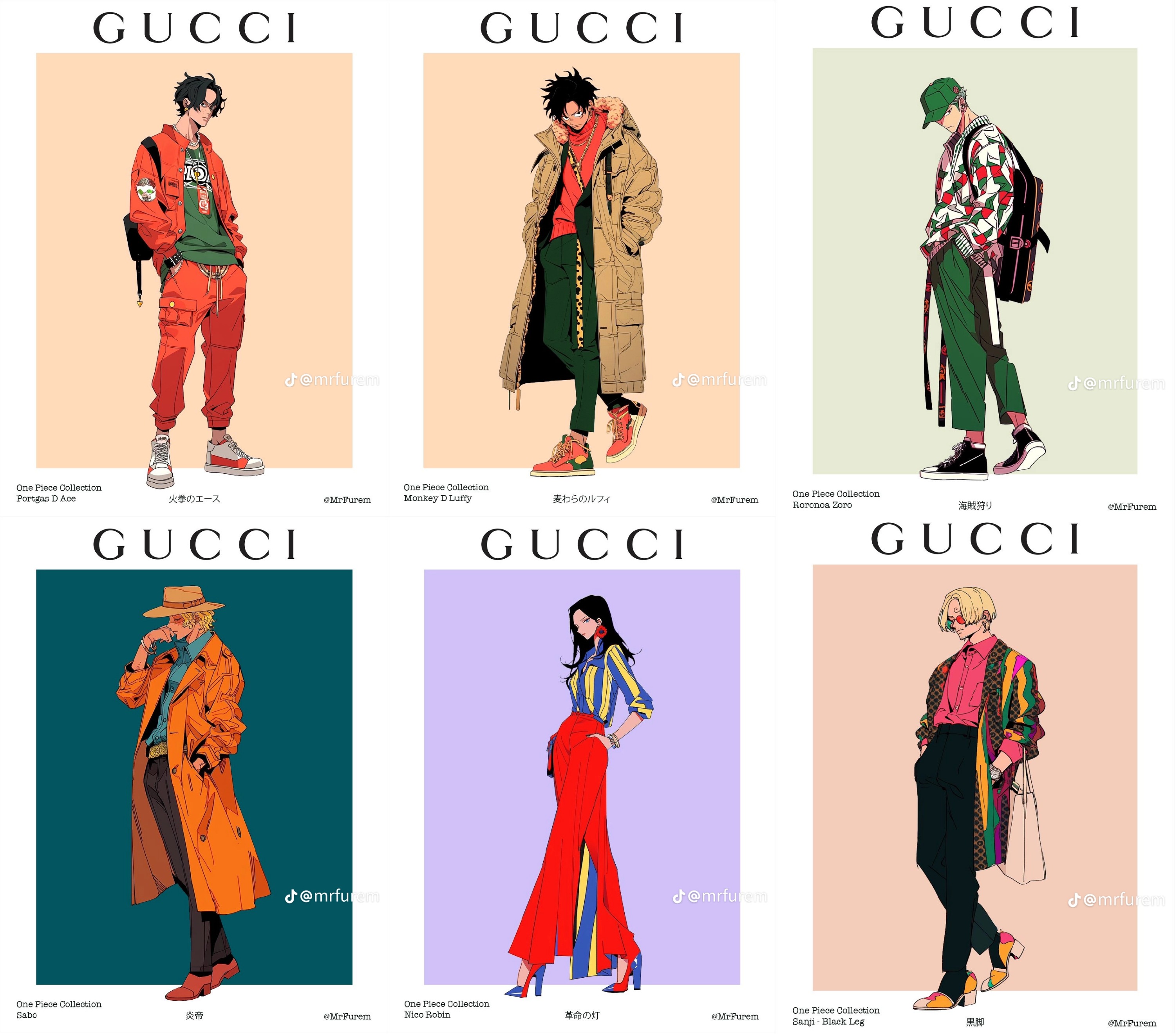 One Piece x Gucci