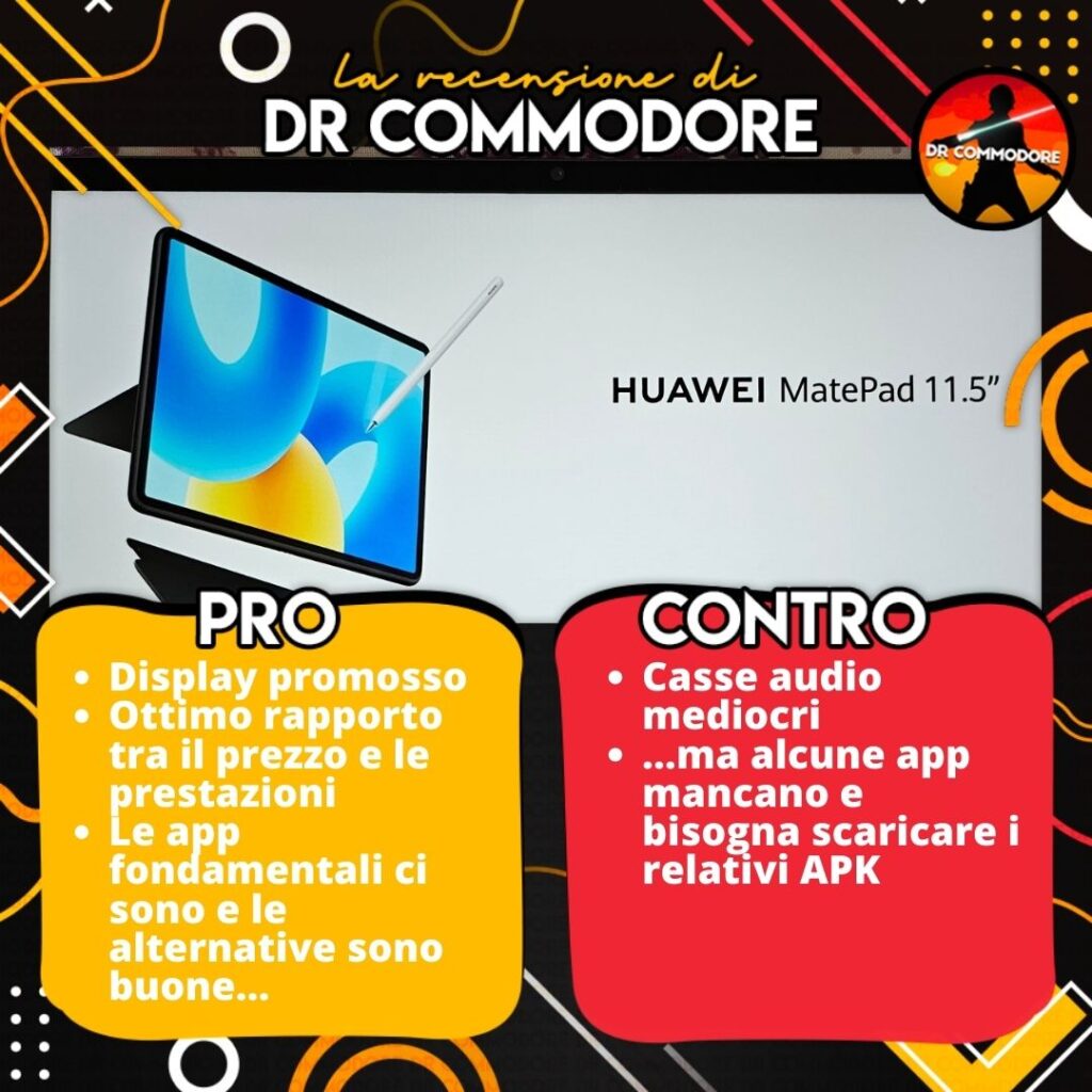 Huawei MatePad 11.5" Pro e Contro