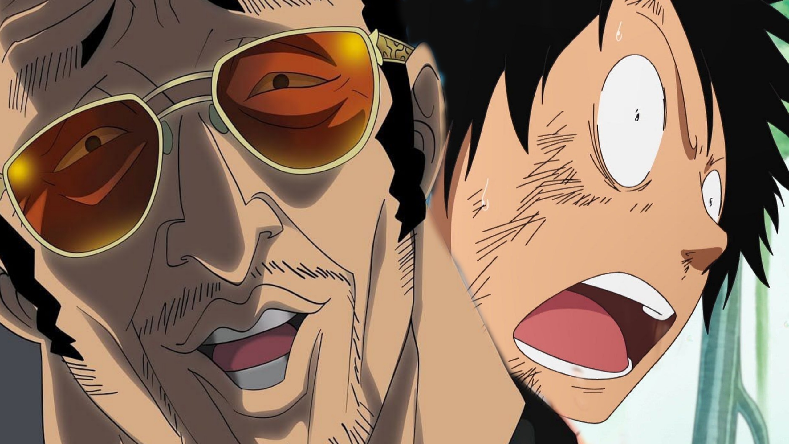 Kizaru e Luffy di One Piece