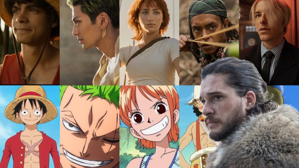 One Piece Netflix e John Snow de Il Trono di Spade