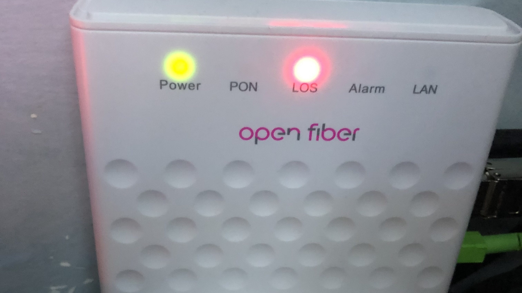 Open Fiber Box Spia Rossa