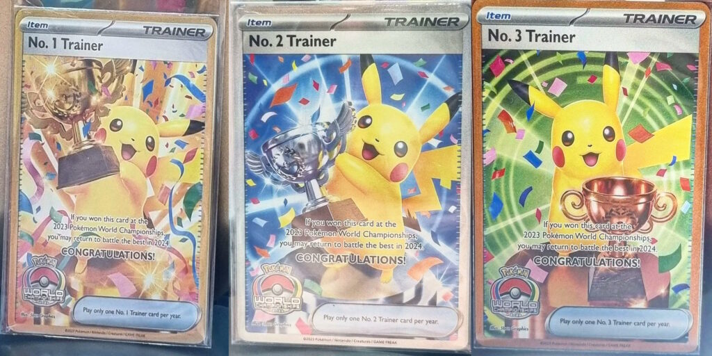 Pokémon Pikachu carte premio per i vincitori 