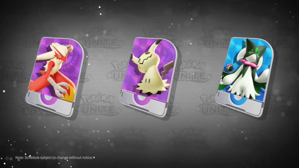 Pokémon Unite, nuove unità