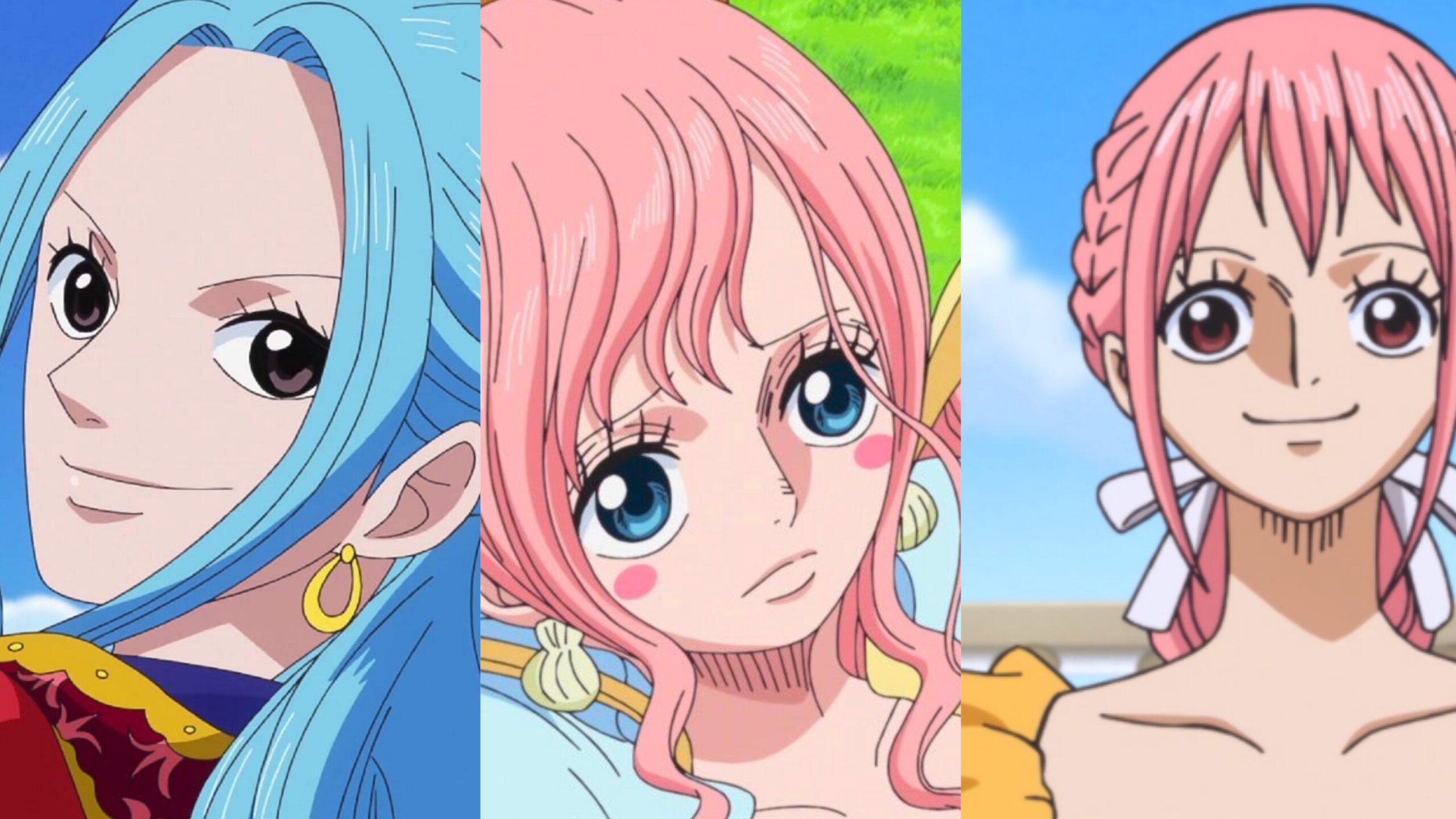 Vivi, Shirahoshi e Rebecca di One Piece