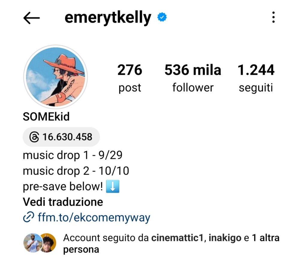 emery kelly instagram