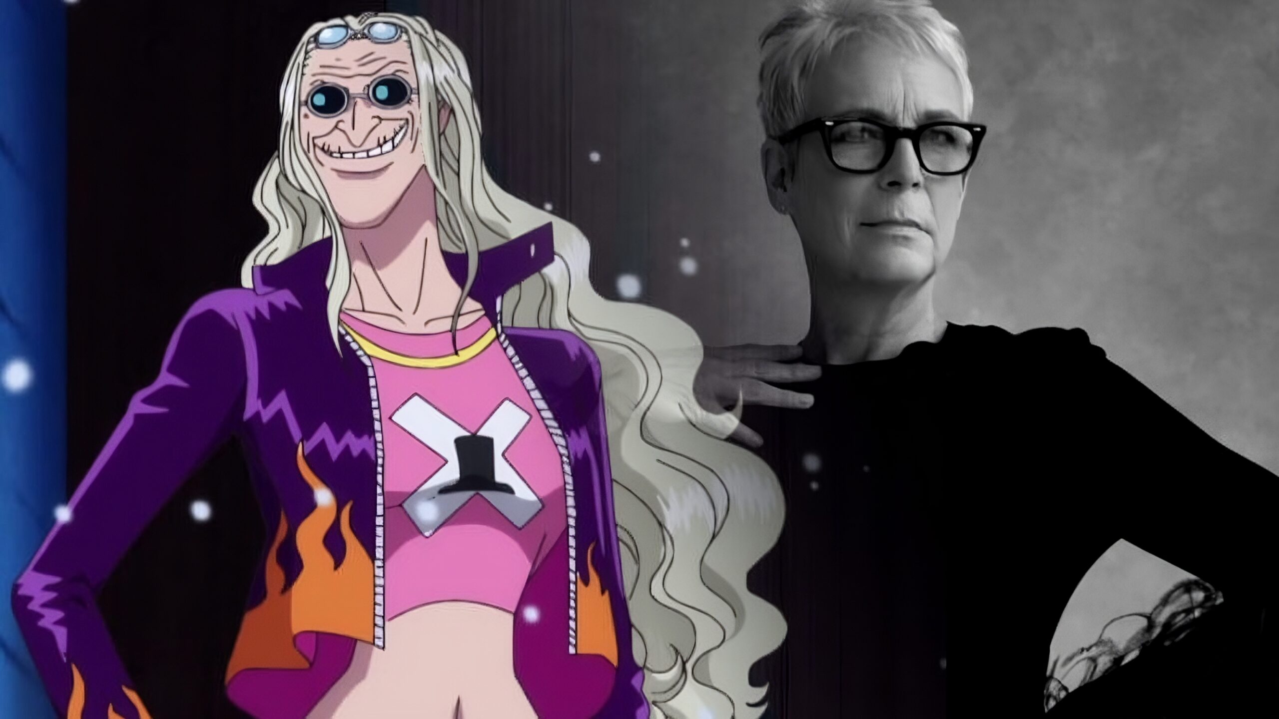 One Piece - Netflix: una fan-art immagina Jamie Lee Curtis come Kureha nel live action