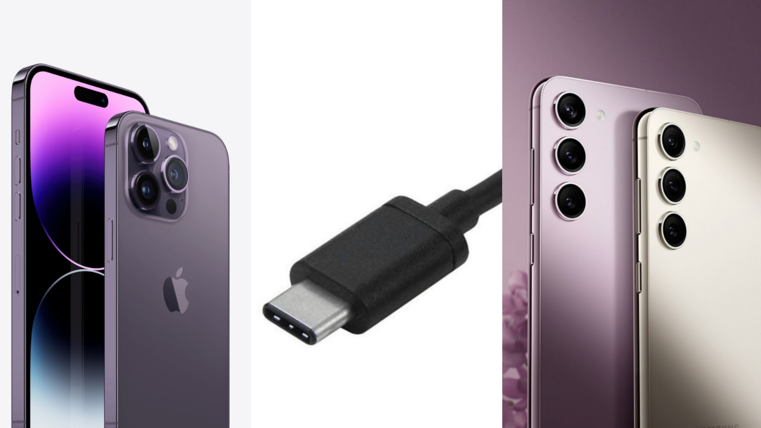 iPhone, USB-C e Samsung Galaxy