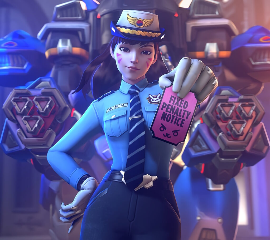 Overwatch 2 D.Va Poliziotta