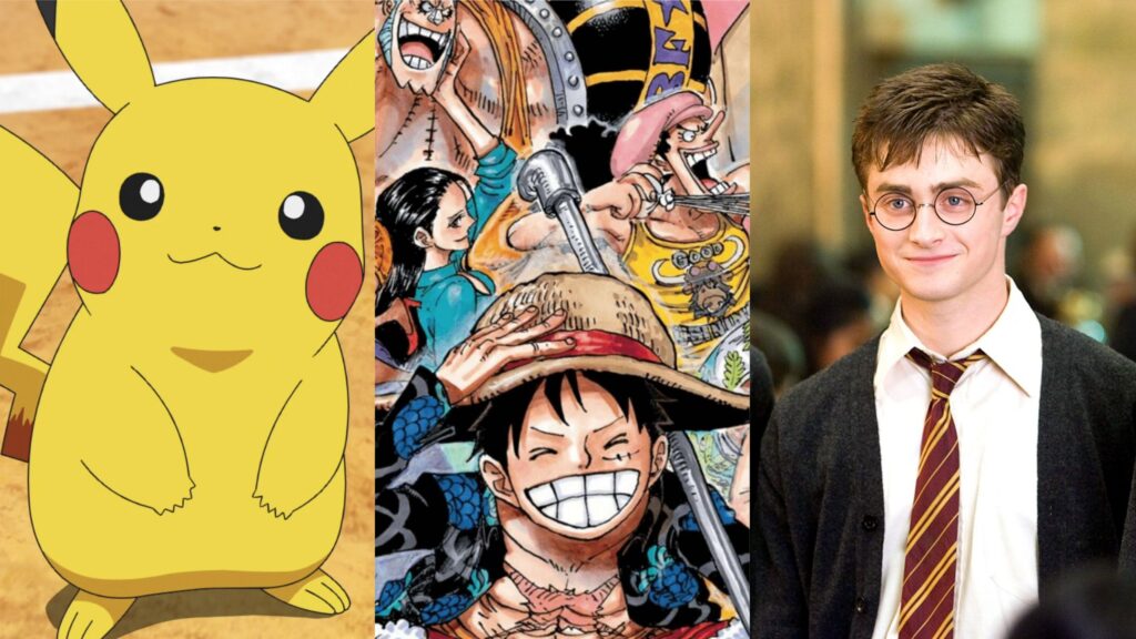 Pokémon, One Piece e Harry Potter